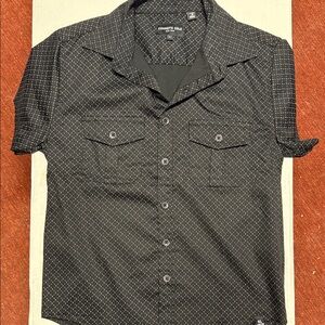 Kenneth Cole Men's Black Geometric Shirt